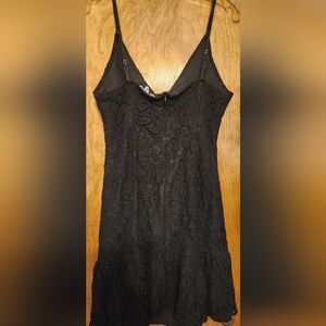 BB Dakota Lacey Black Dress with Thin Straps & Zipper Back Size 10